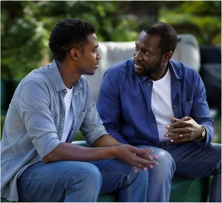 Two men in conversation